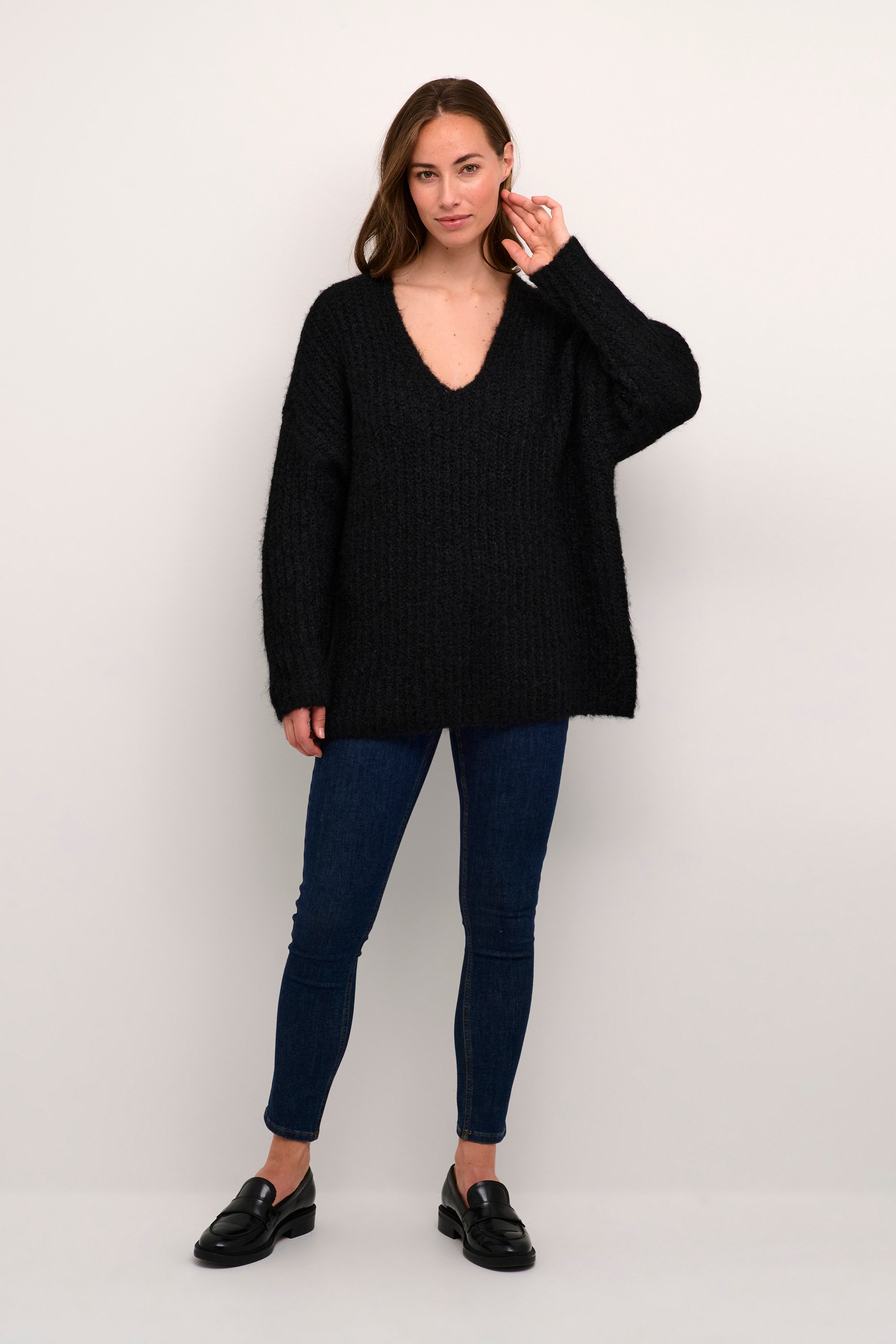 Strickpullover Oversize fit black