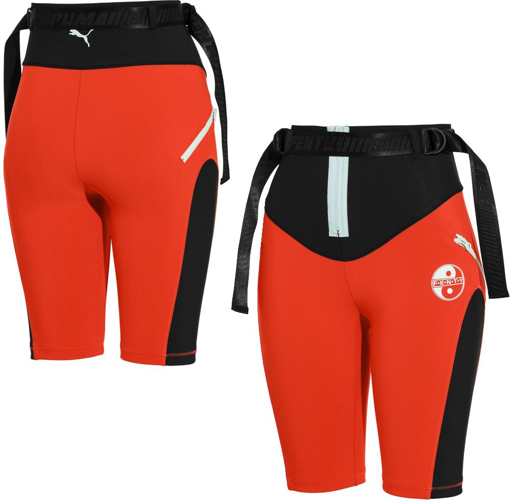 Puma x Fenty Rote Biker -Shorts - Frauen