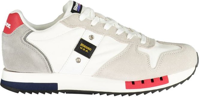 Blauer Weißer Polyethylen Herren Sneaker
