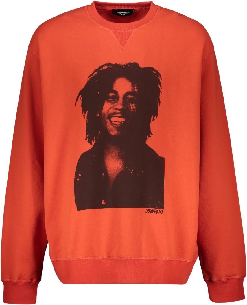 Dsquared2 Bob Marley Cool Fit Orange Sweatshirt