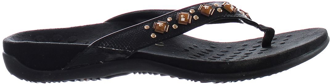 Vionic Loriana Black Womens Flip-Flops