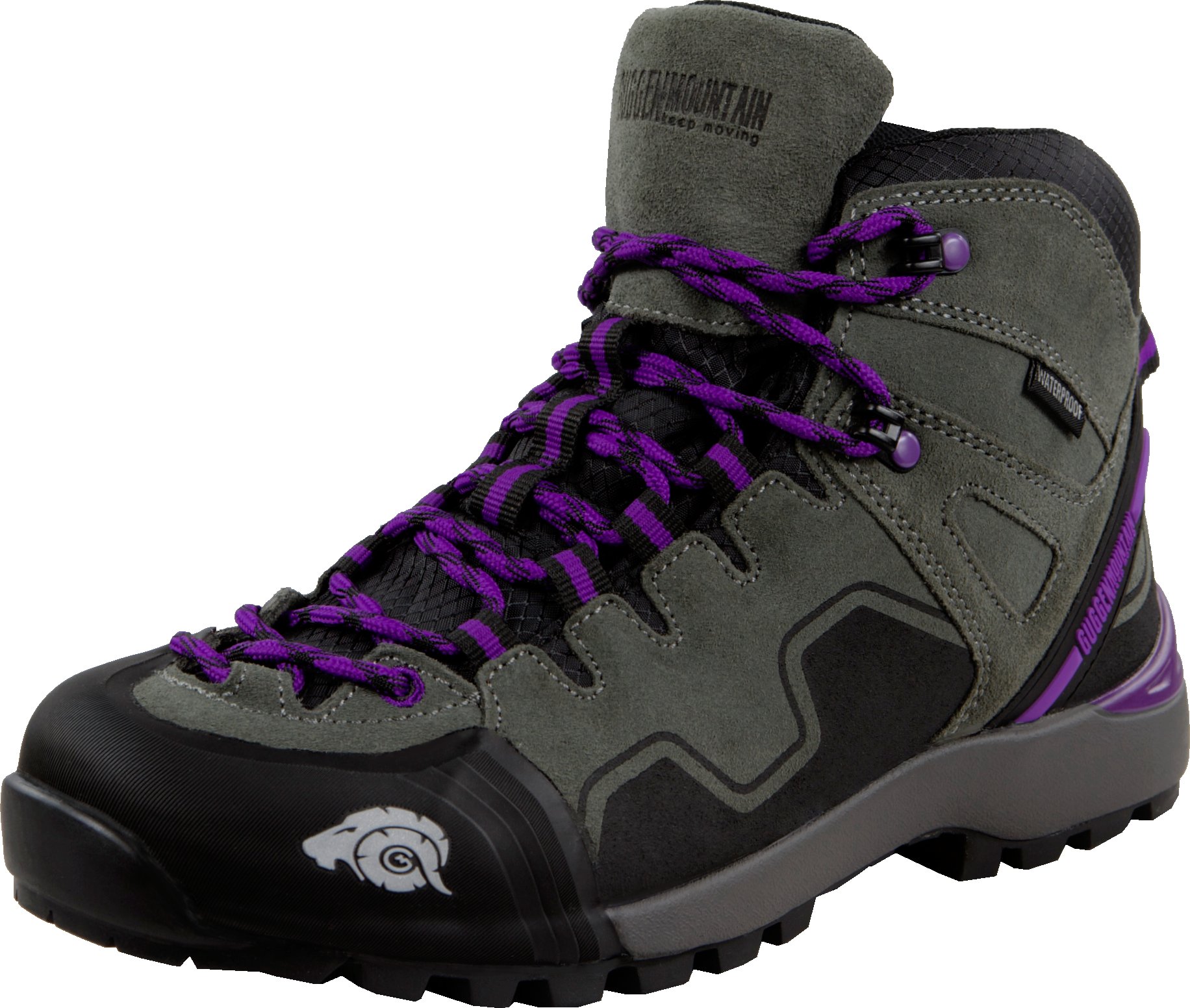 Damen Trekking-& Wanderstiefel Wildleder Grau