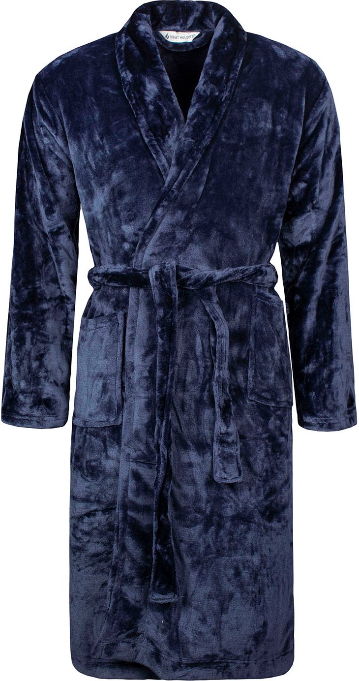Wärmehalter - Weicher warmer Morgenmantel für Herren - Navy