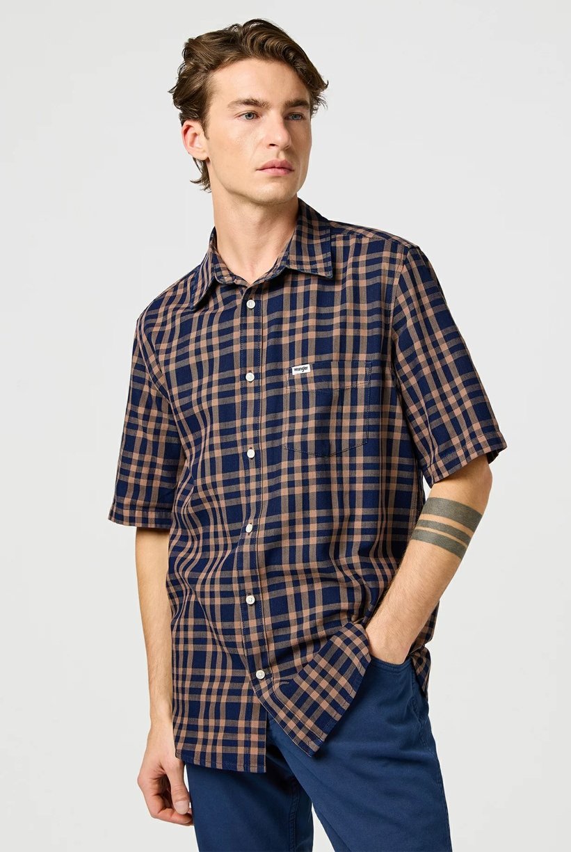 Wrangler – Hemd – Raw Umber – Indigo