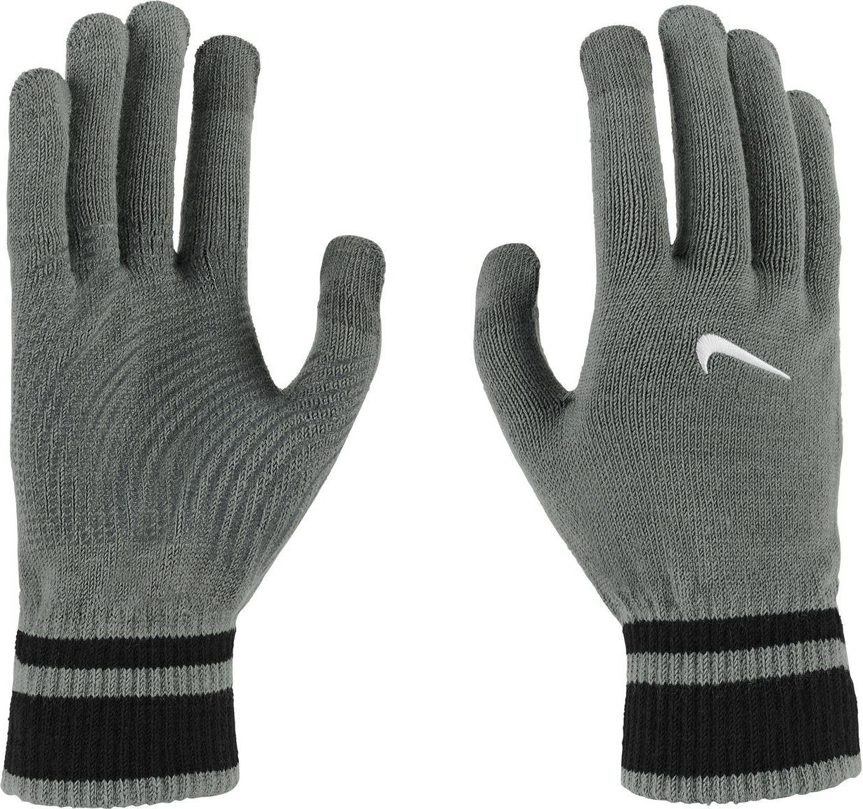 Nike - Handschuhe für Herren, Jerseyware, Mit Silikon-Noppen (Grau)