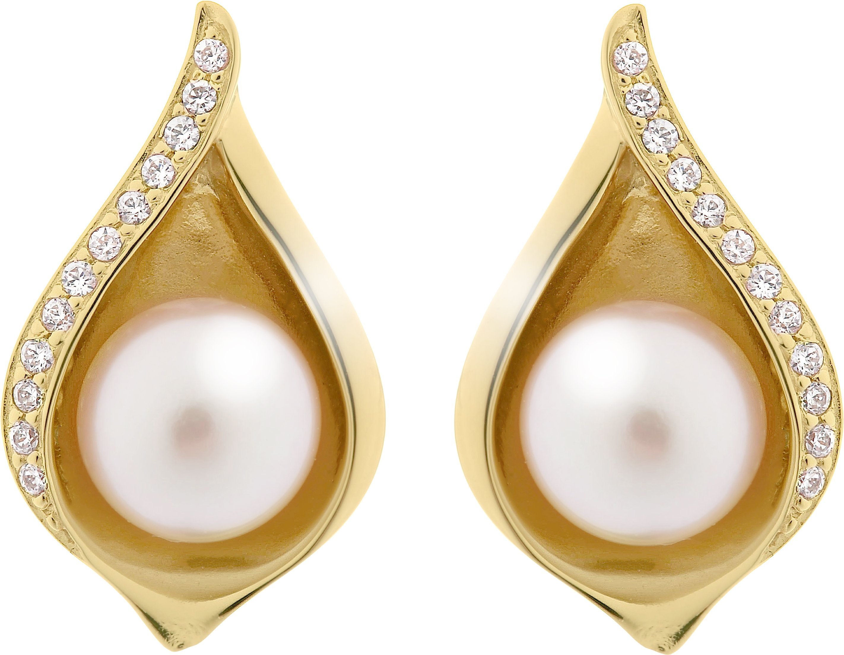 Orphelia 'Sophia' Ohrstecker für Damen, 925 Sterlingsilber, Gold ZO-7234/G