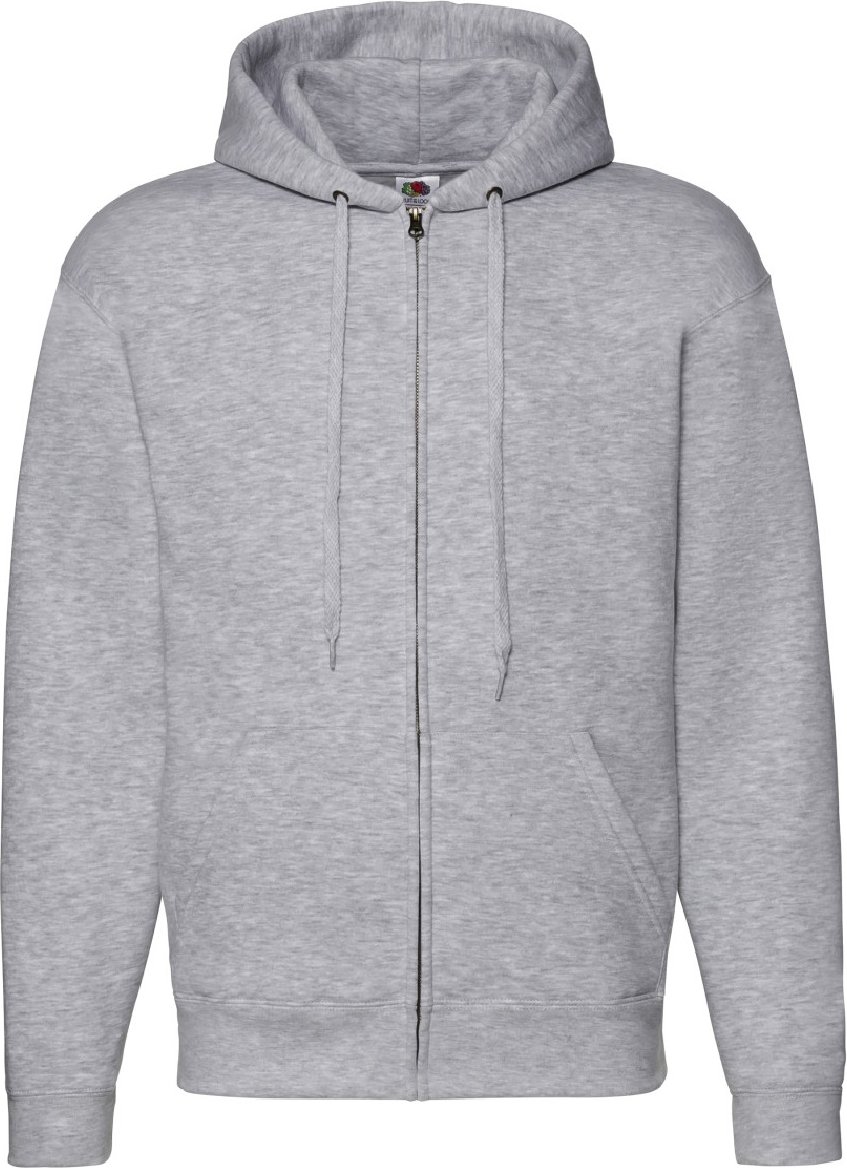 Fruit Of The Loom Herren Zip durch Hoodie Sweatshirt / Hoodie (Heather Grey)