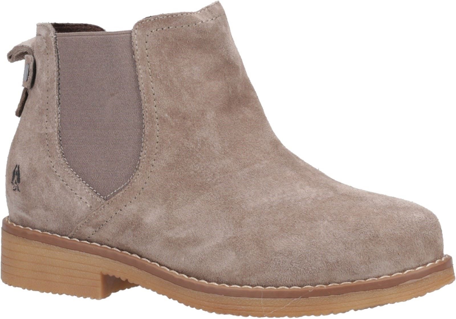 Hush Puppies Maddy Wide Wildleder Damen Grau Stiefel