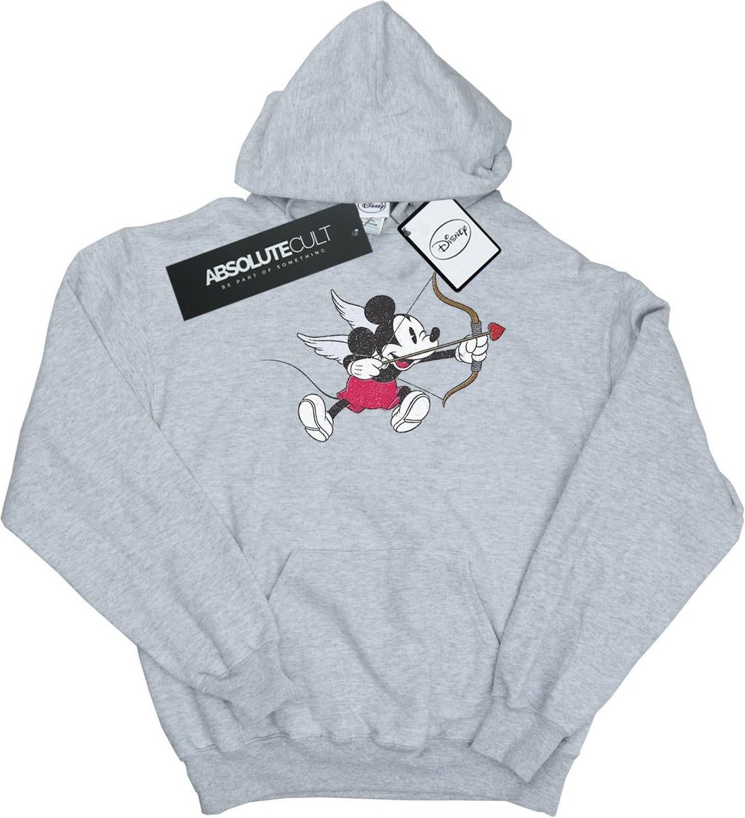 Disney - "Mickey Mouse Love Cherub" Kapuzenpullover für Damen (Grau)