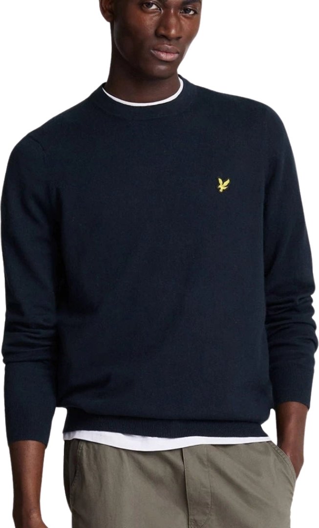 Lyle & Scott Rundhals Dunkelblau Pullover