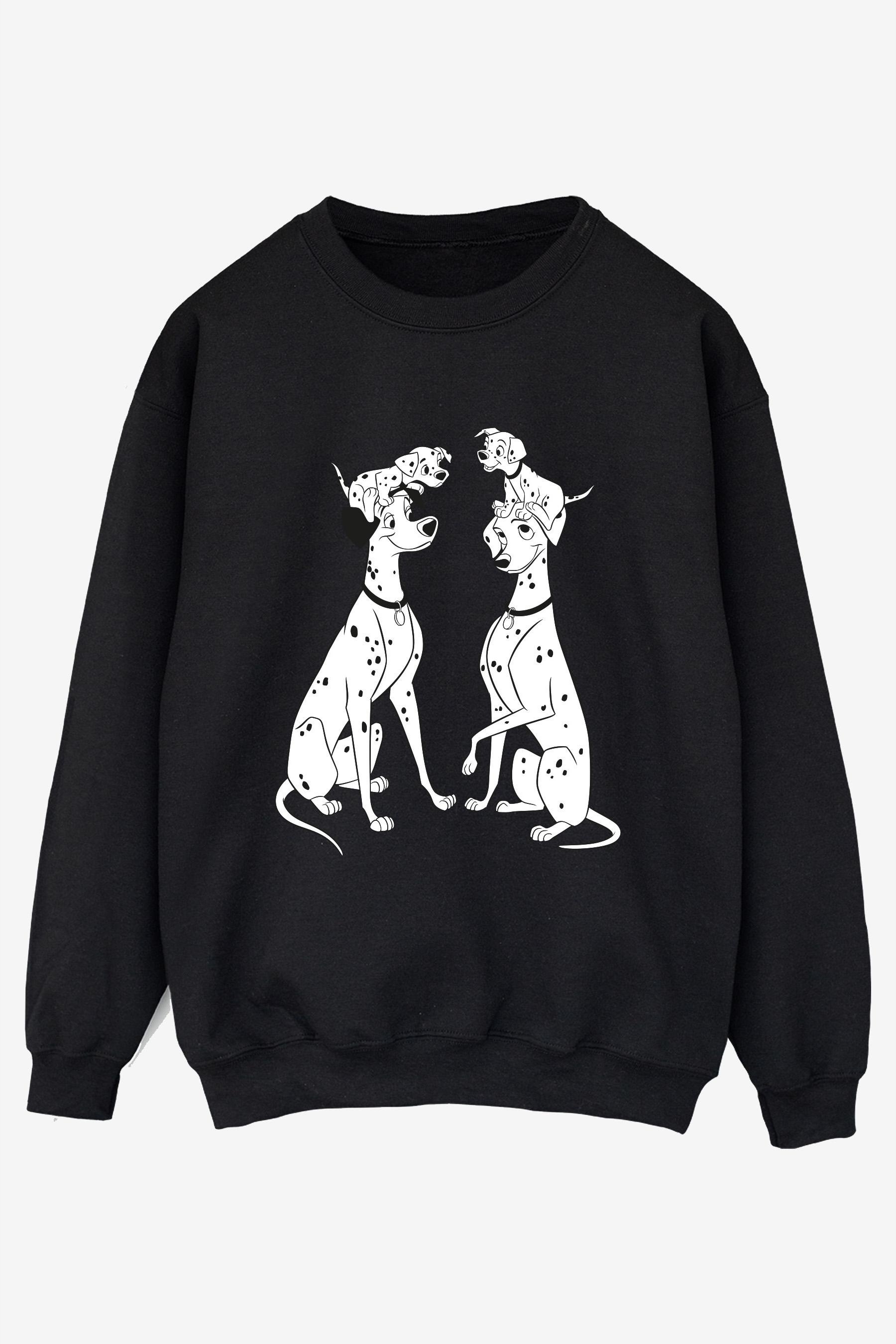 Disney - "101 Dalmatians Family" Sweatshirt für Damen (Schwarz)