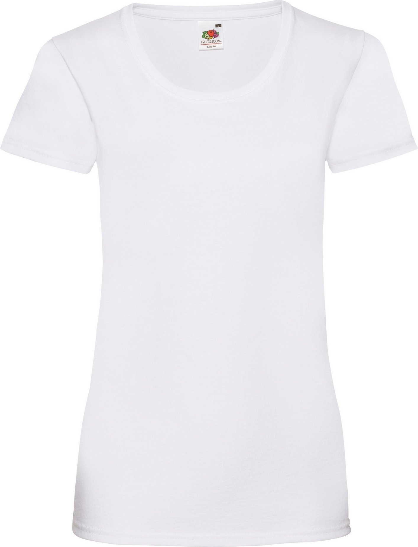 Fruit Of The Loom Lady-Fit Damen T-Shirt (Weiß)