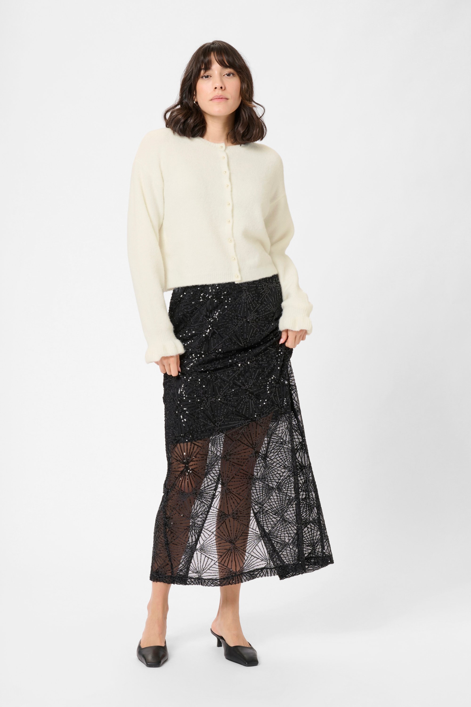 Strickjacke KAcourson Strickjacke Loose fit white