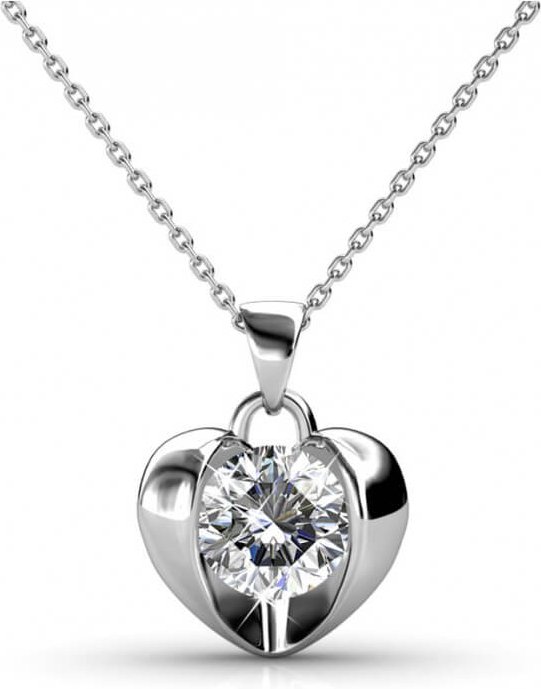 Simply Love-Anhänger - Silber und Kristall