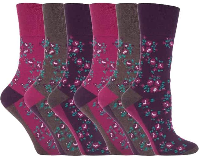Gentle Grip - 6 Paar Damen Gentle Grip nicht elastische Socken - GG58