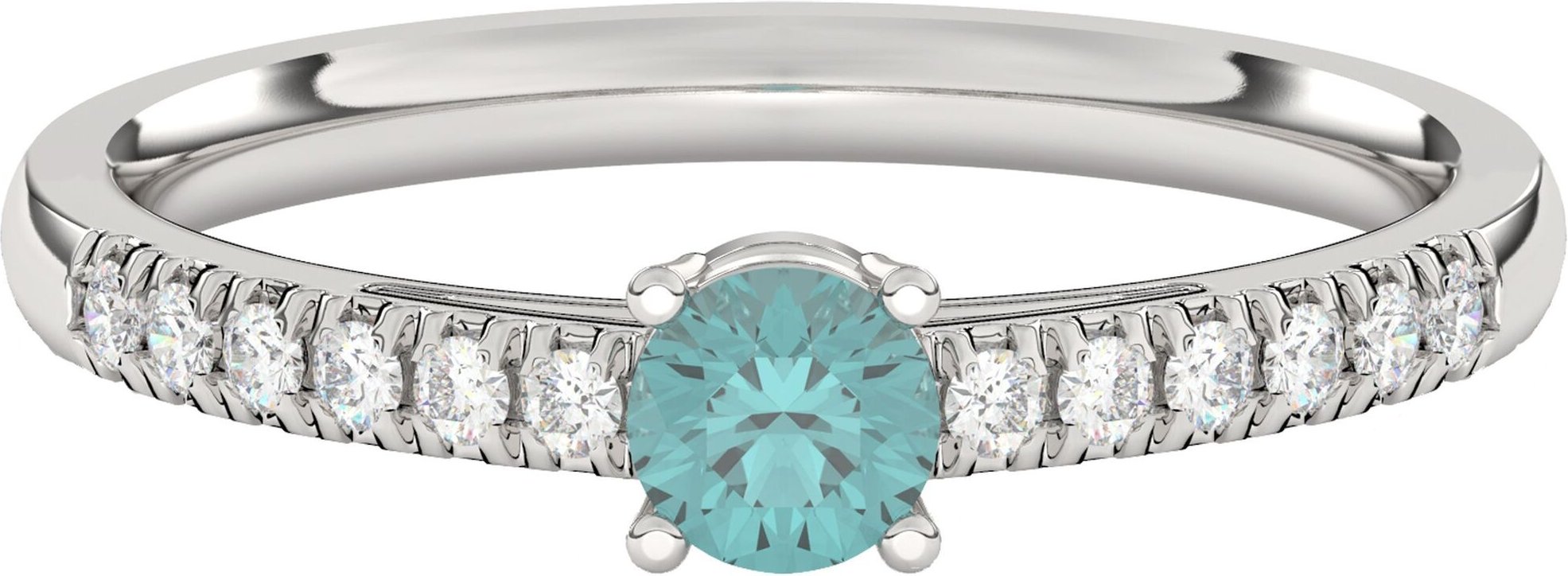 Diam Addict Ring 585 Weißgold mit im Labor gezüchteten Diamanten