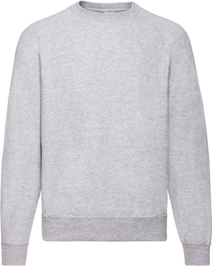 Fruit Of The Loom Erwachsene Unisex Klassik Raglan Sweatshirt (Grau meliert)