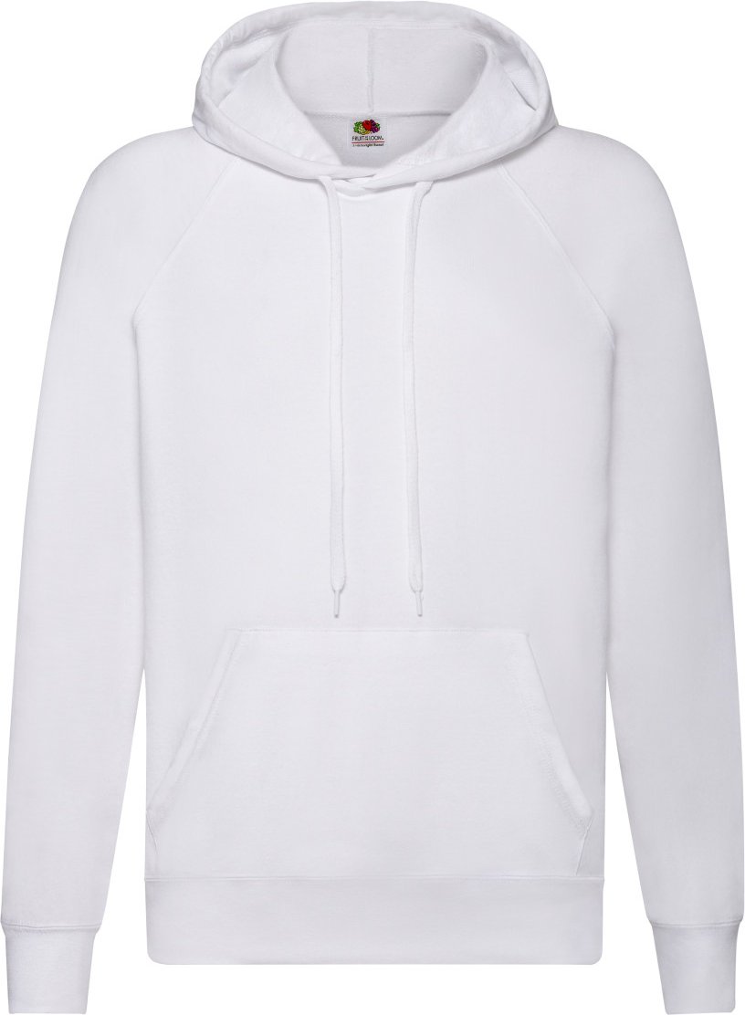 Fruit of the Loom - Sweatshirt mit Kapuze für Herren/Damen Unisex (Weiß)
