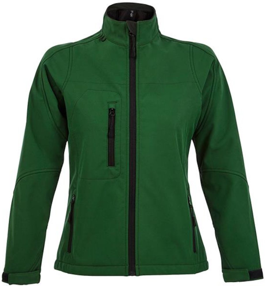 Thumbnail - SOLS Womens/Ladies Roxy Soft Shell Jacket (atmungsaktiv, winddicht und wasserabweisend) (flaschengrün)