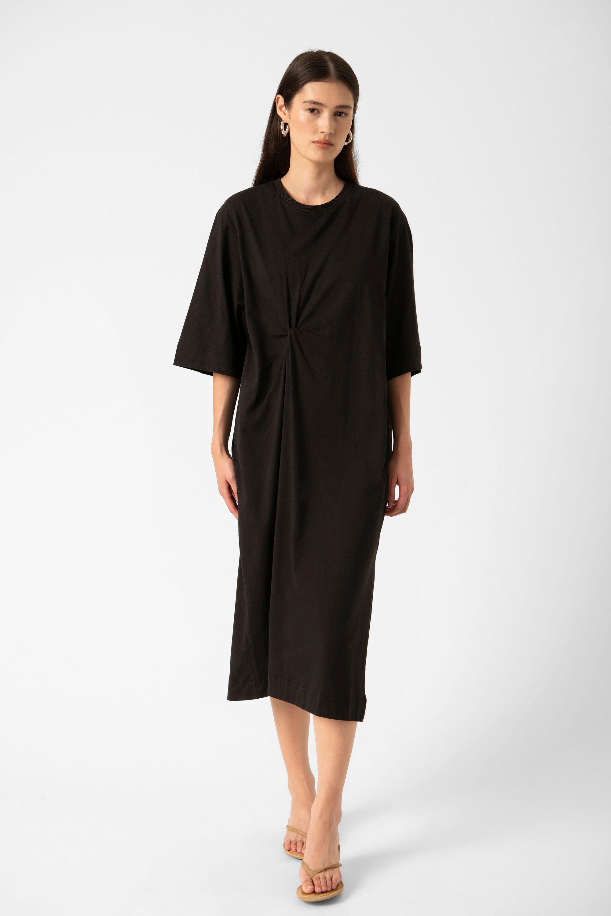 Jerseykleid SLAeve Oversize fit black