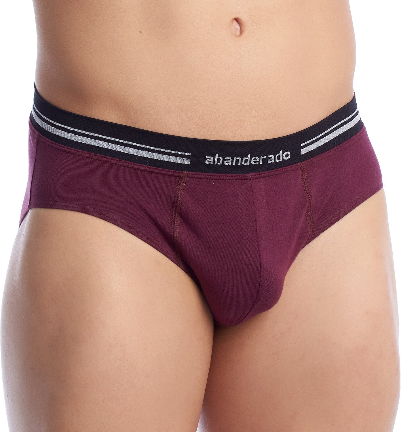 Atmungsaktiver Herren-Slip mit anatomischer Vorderseite aus Stoff A077H