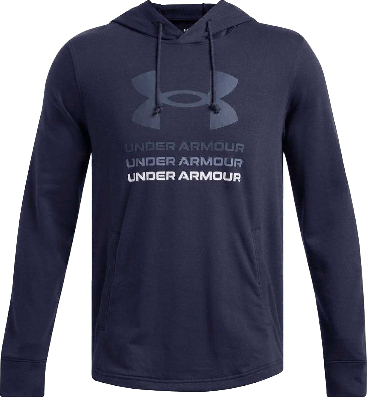 Under Armour - "Rival" Kapuzenpullover für Herren, Frottee (Blau)