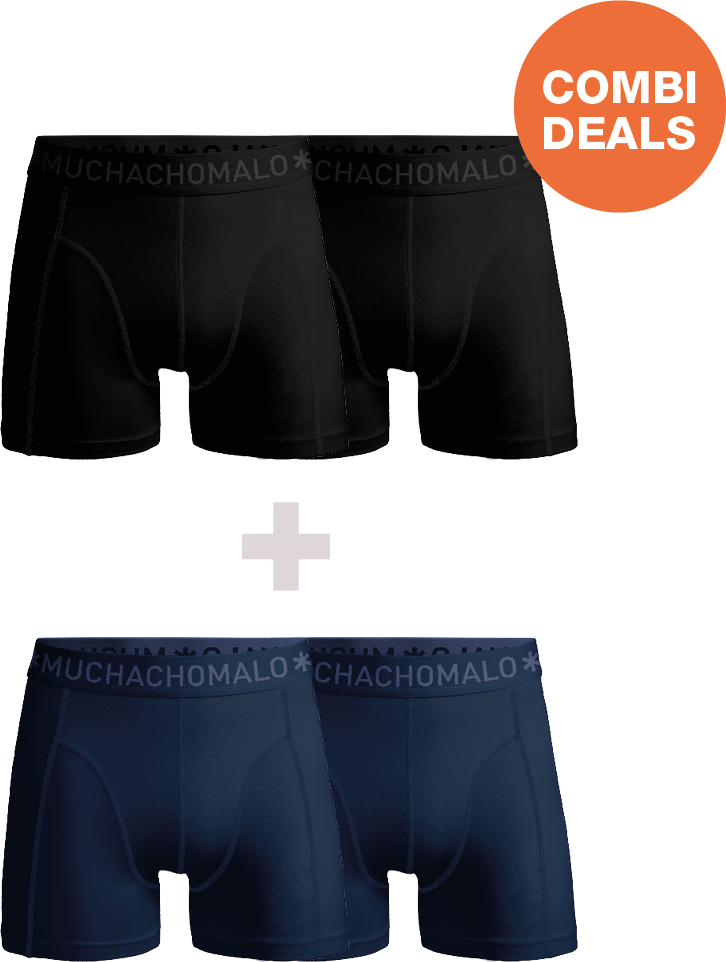 Muchachomalo Herren Boxershorts – 2+2 Stück – Herren Unterhosen