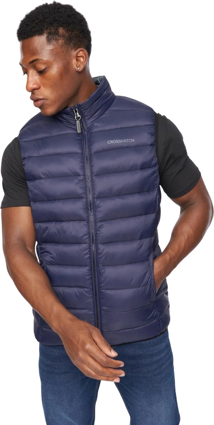 Crosshatch - "Gattering" Weste für Herren (Marineblau)