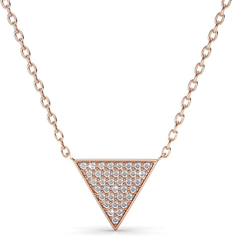 Veron Anhänger - Roségold und Kristall