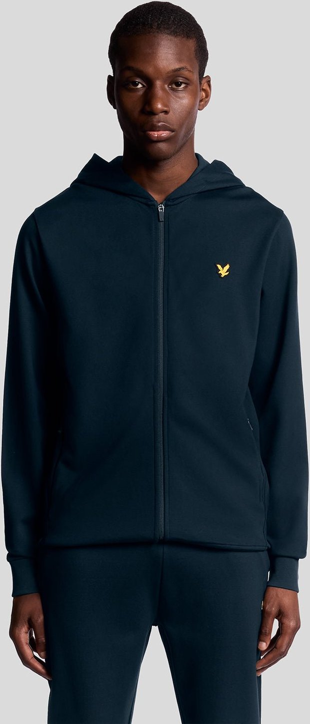 Thumbnail - Lyle & Scott Sports Leichter Kapuzenpullover mit Reißverschluss – Marineblau