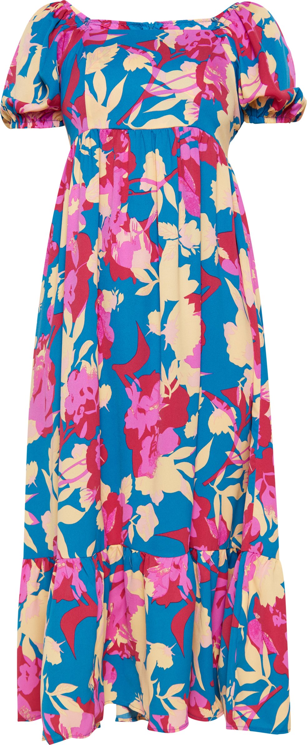 FELIPA Kleid Frauen blau mehrfarbig