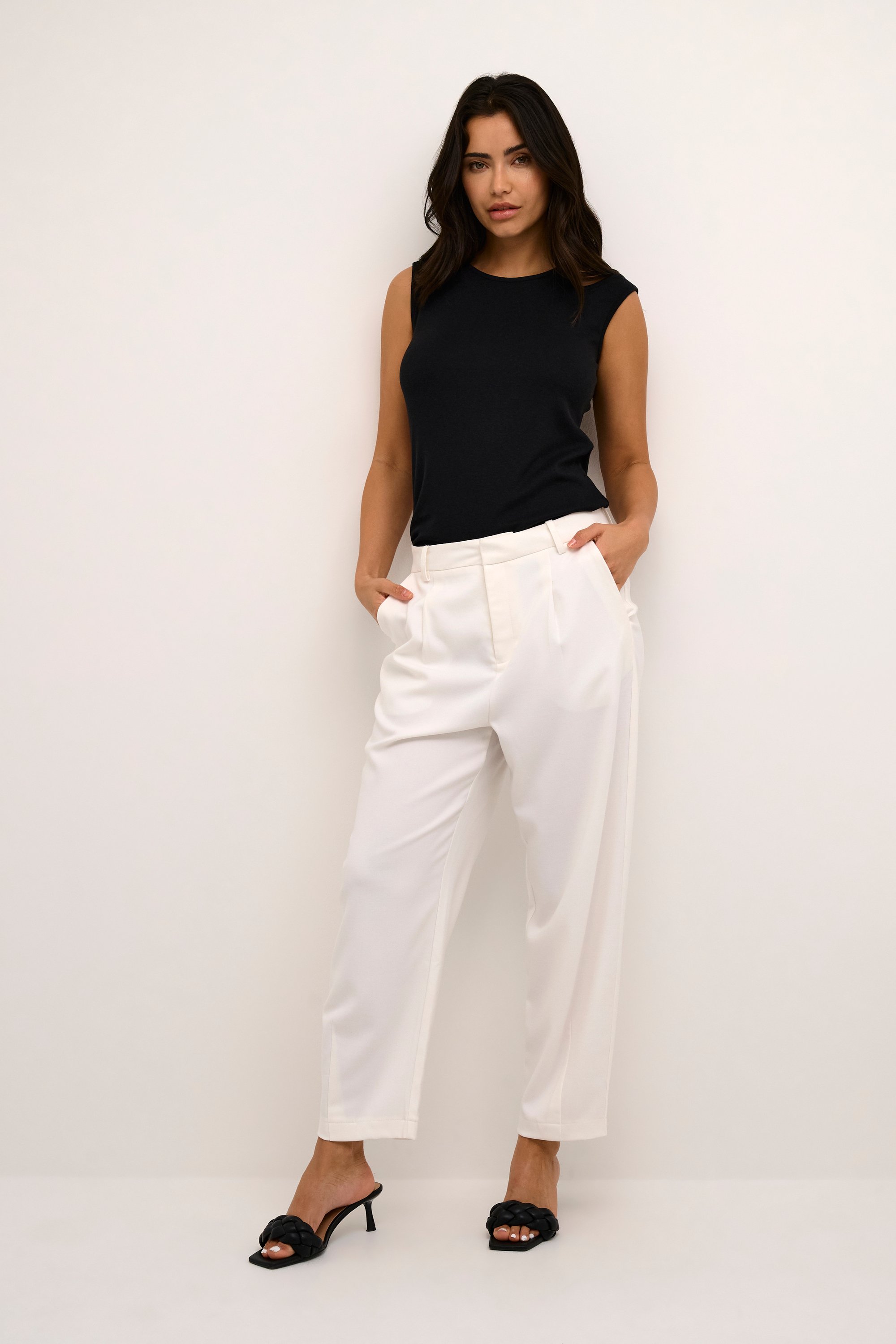 Thumbnail - Pants Suiting Regular fit Chalk offwhite