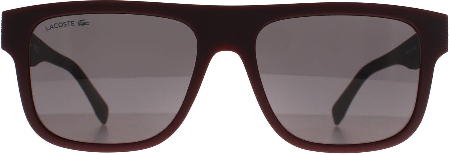 Lacoste Rectangle Herren Dunkelrot Grau L6001S