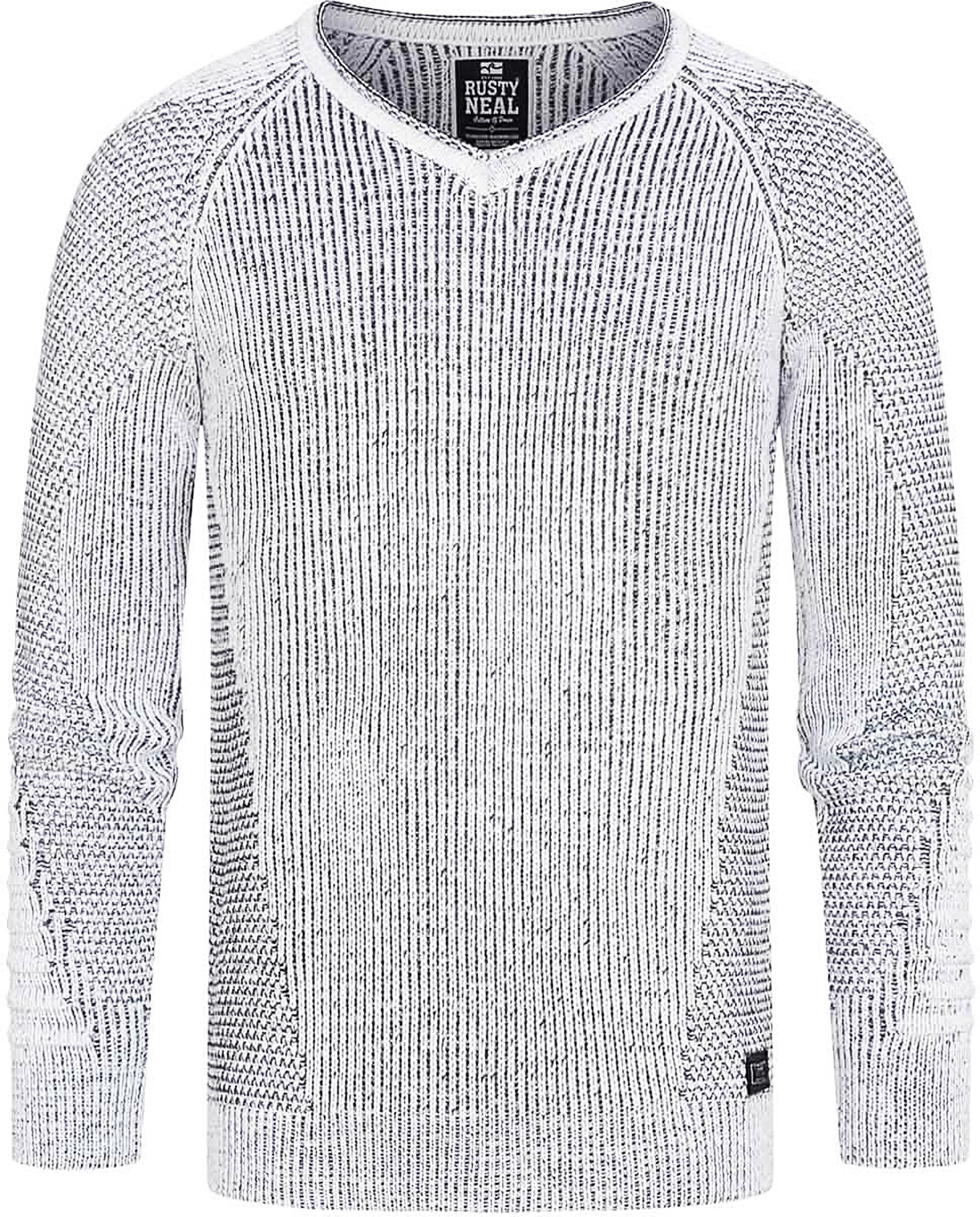 Thumbnail - Grobstrick Slim Fit V-Neck-Pullover
