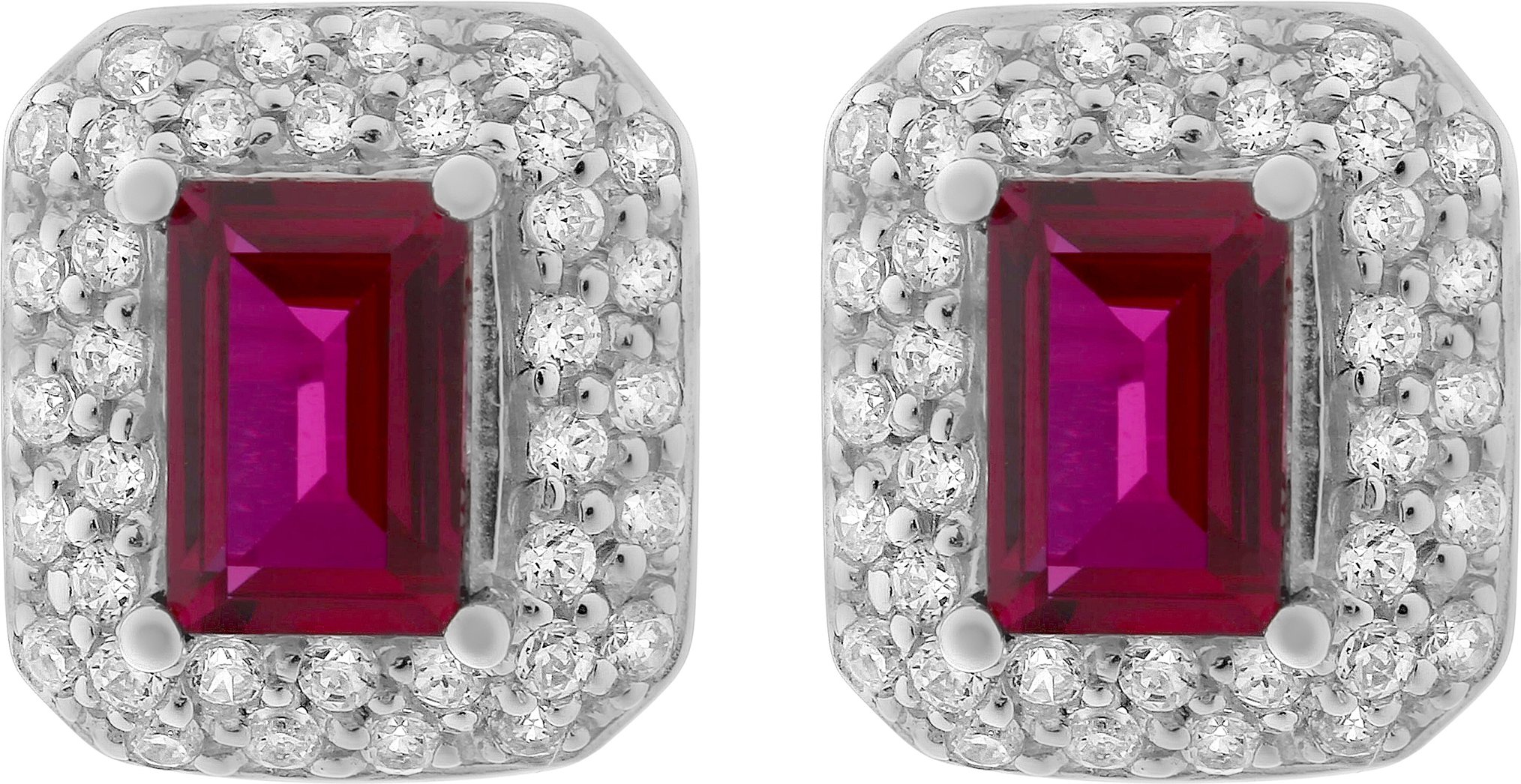 Orphelia 'Jackie' Ohrstecker für Damen aus 925er Sterlingsilber - Silber ZO-7237/RU