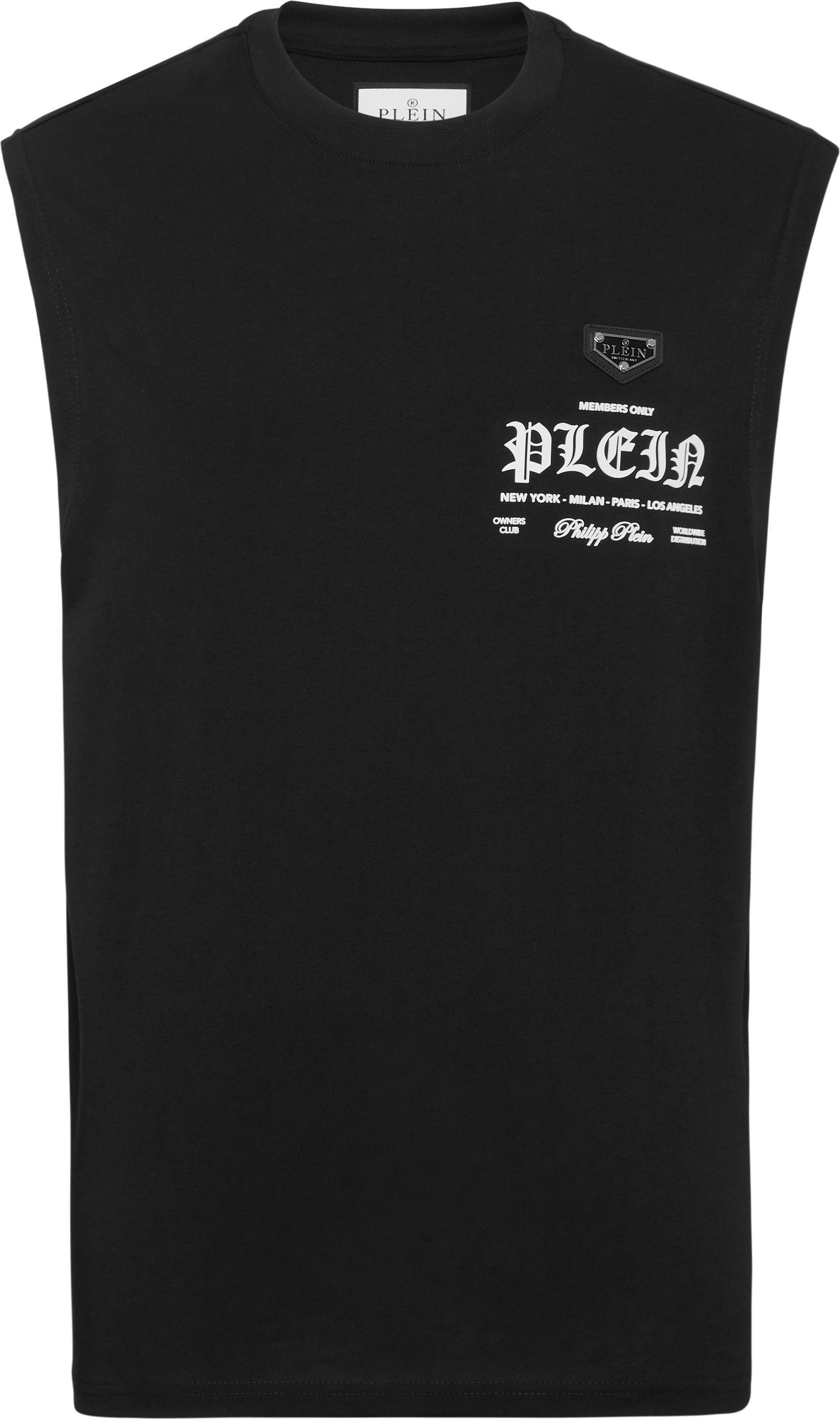 Ärmelloses T-Shirt mit Rundhalsausschnitt