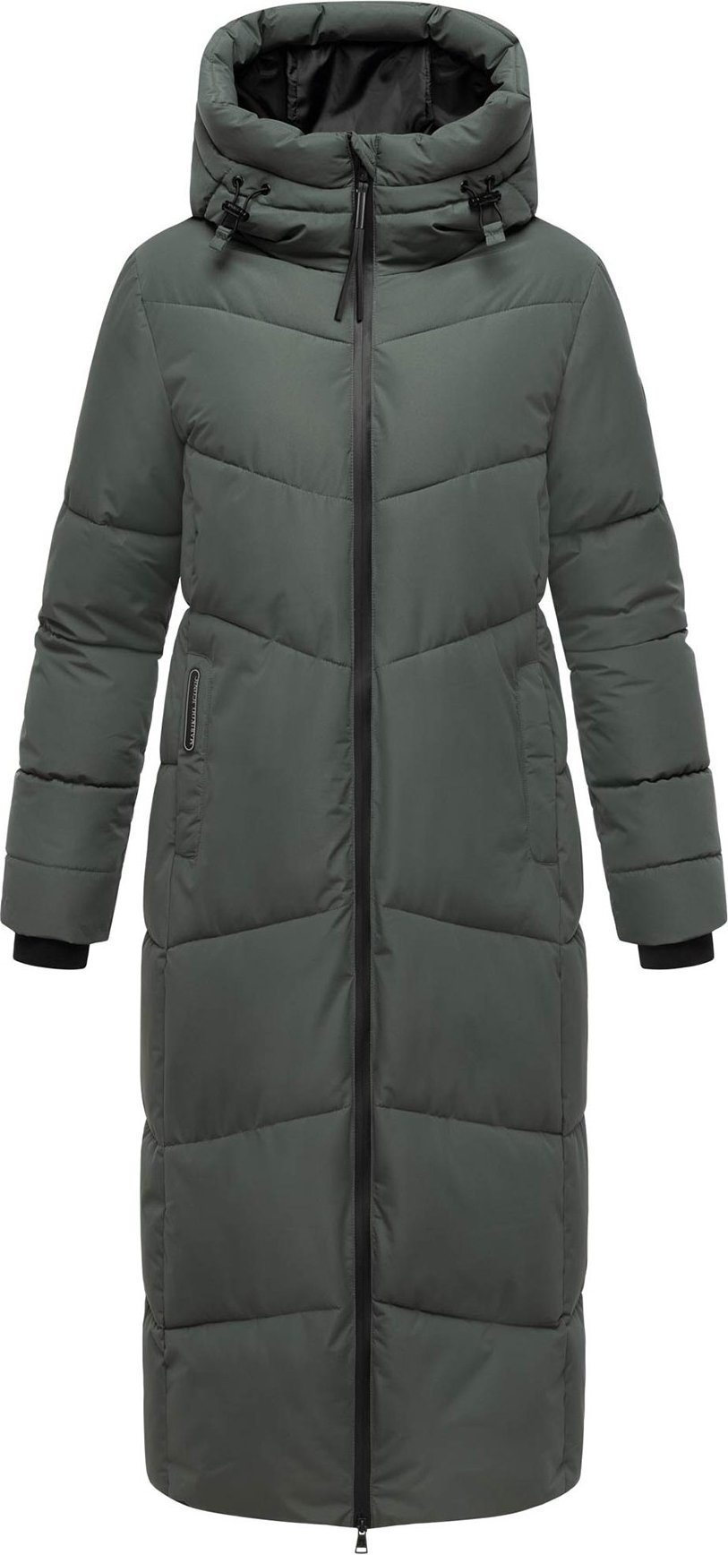 Marikoo Damen Steppmantel Firella mit Kapuze & Zwei-Wege-Reißverschluss