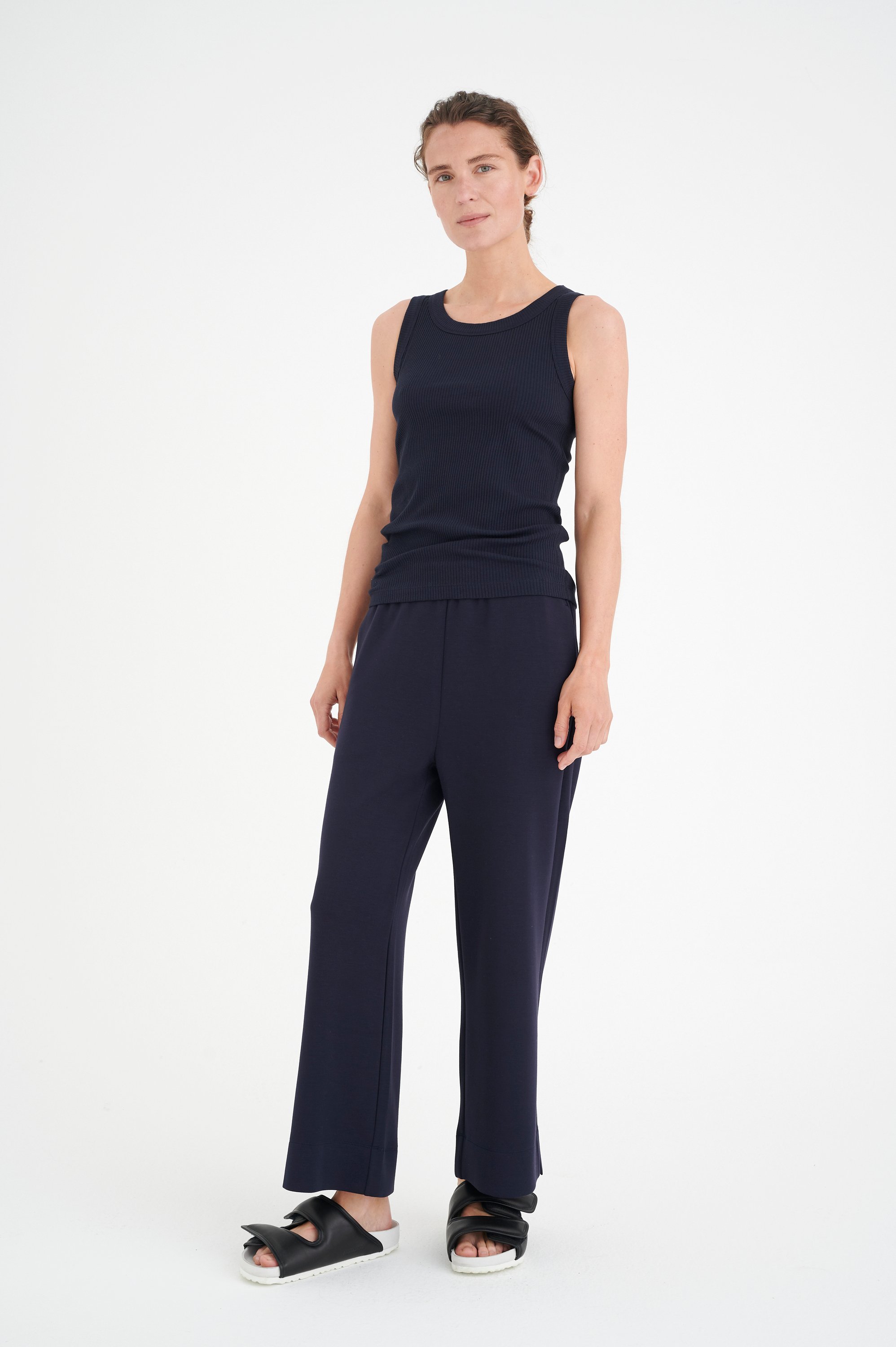 Jerseytop Slim fit Marine Blue dark blue