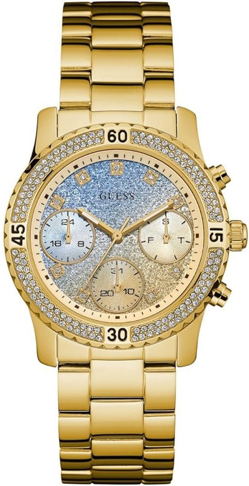Thumbnail - Guess W0774L2 Analog Quarz Stahl Gold Damenuhr