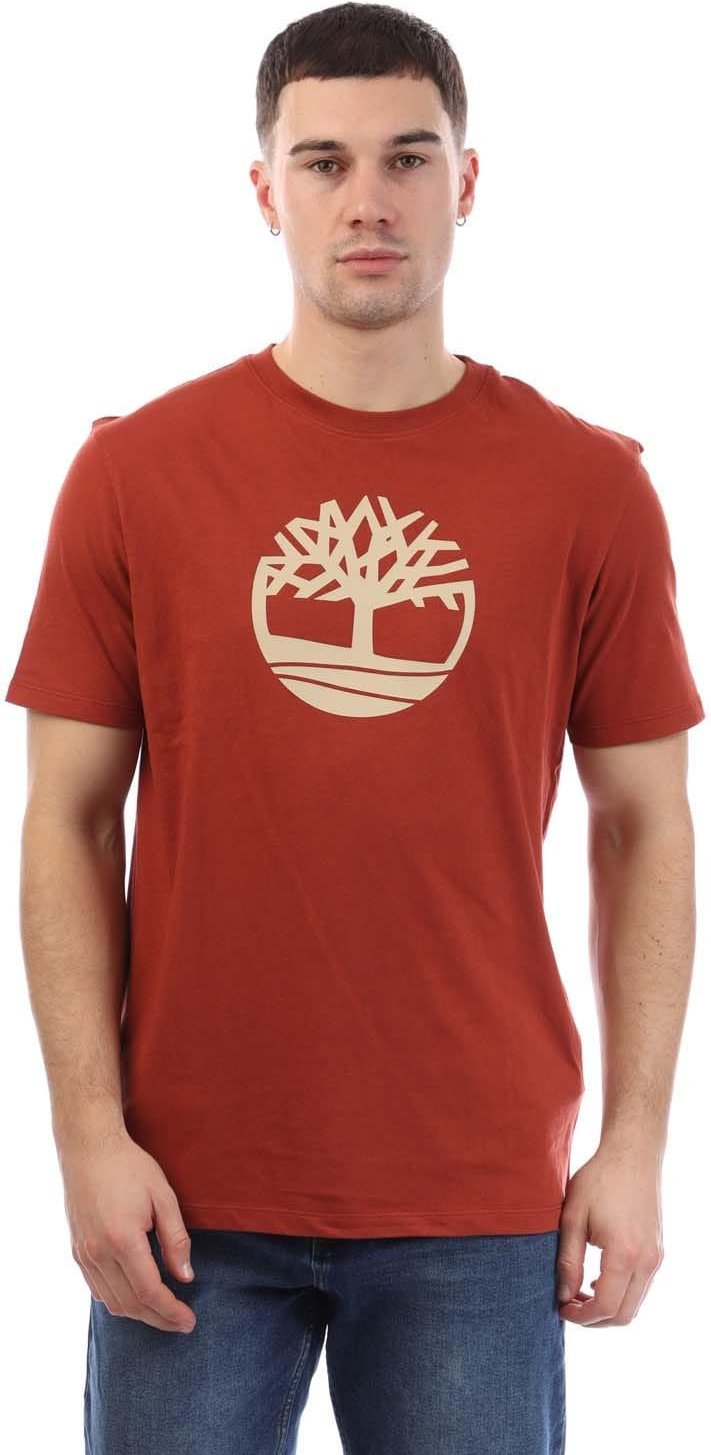 Timberland - "Kennebec River Tree" T-Shirt für Herren (Dunkelrot)