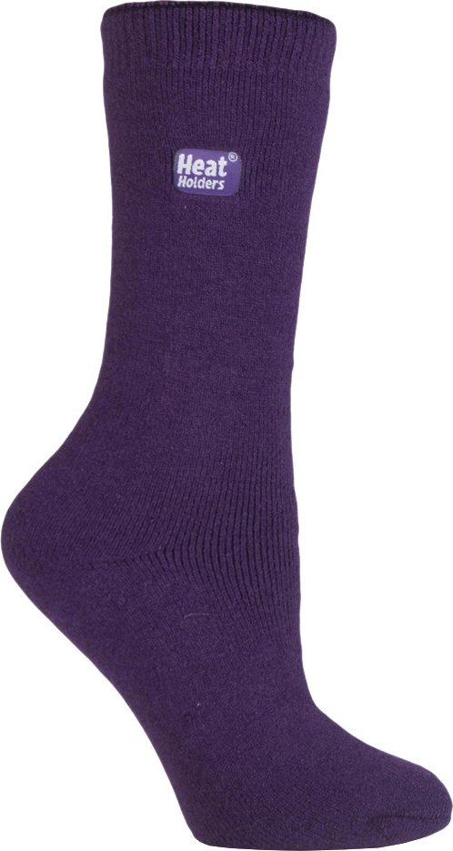 Heat Holders Lite - 3 Paar Multipack Womens Thermal Socks für den Winter | Dünne & warme Socken für Kleidersocken - Lila