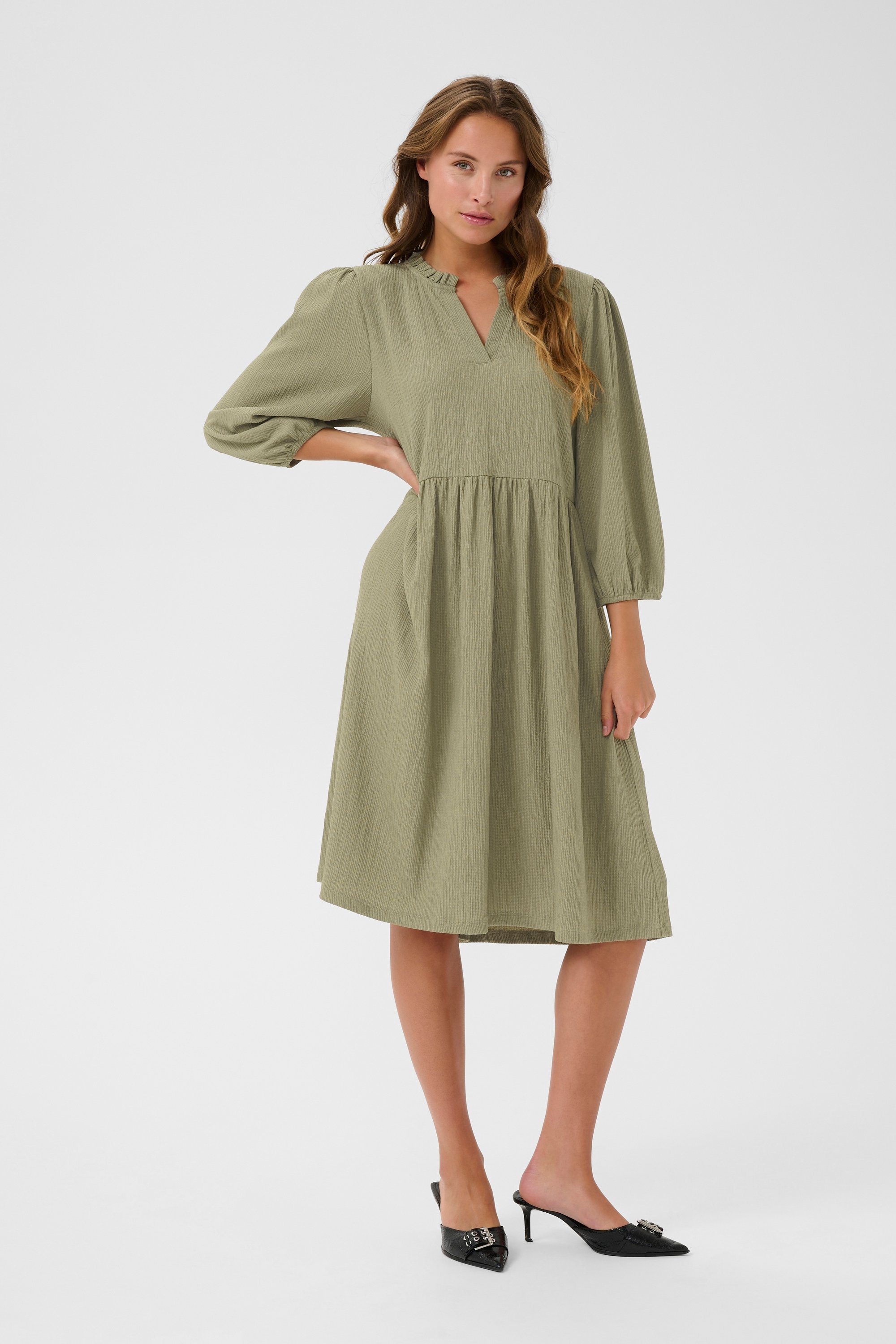 Jerseykleid Regular fit Vetiver green