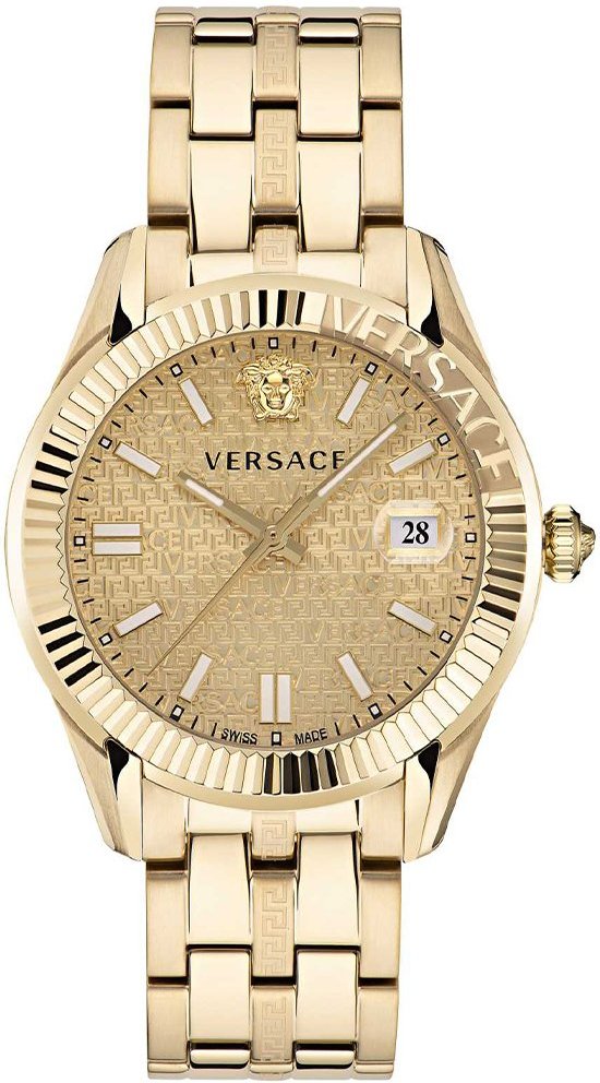 Versace VE3K00522 Greca Time Herrenuhr Champagner