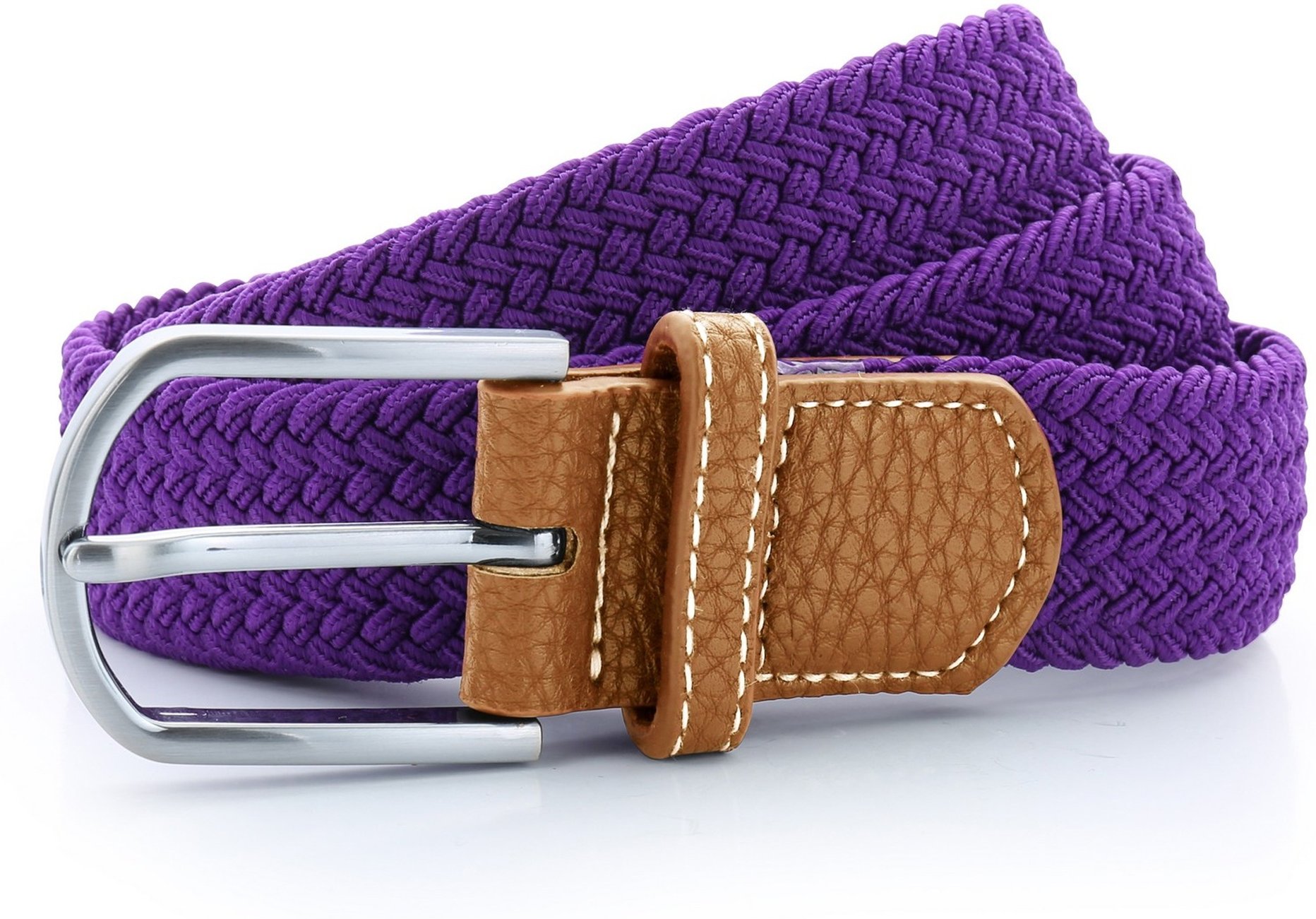 Asquith & Fox Herren Woven Braid Stretchgürtel (Lila)