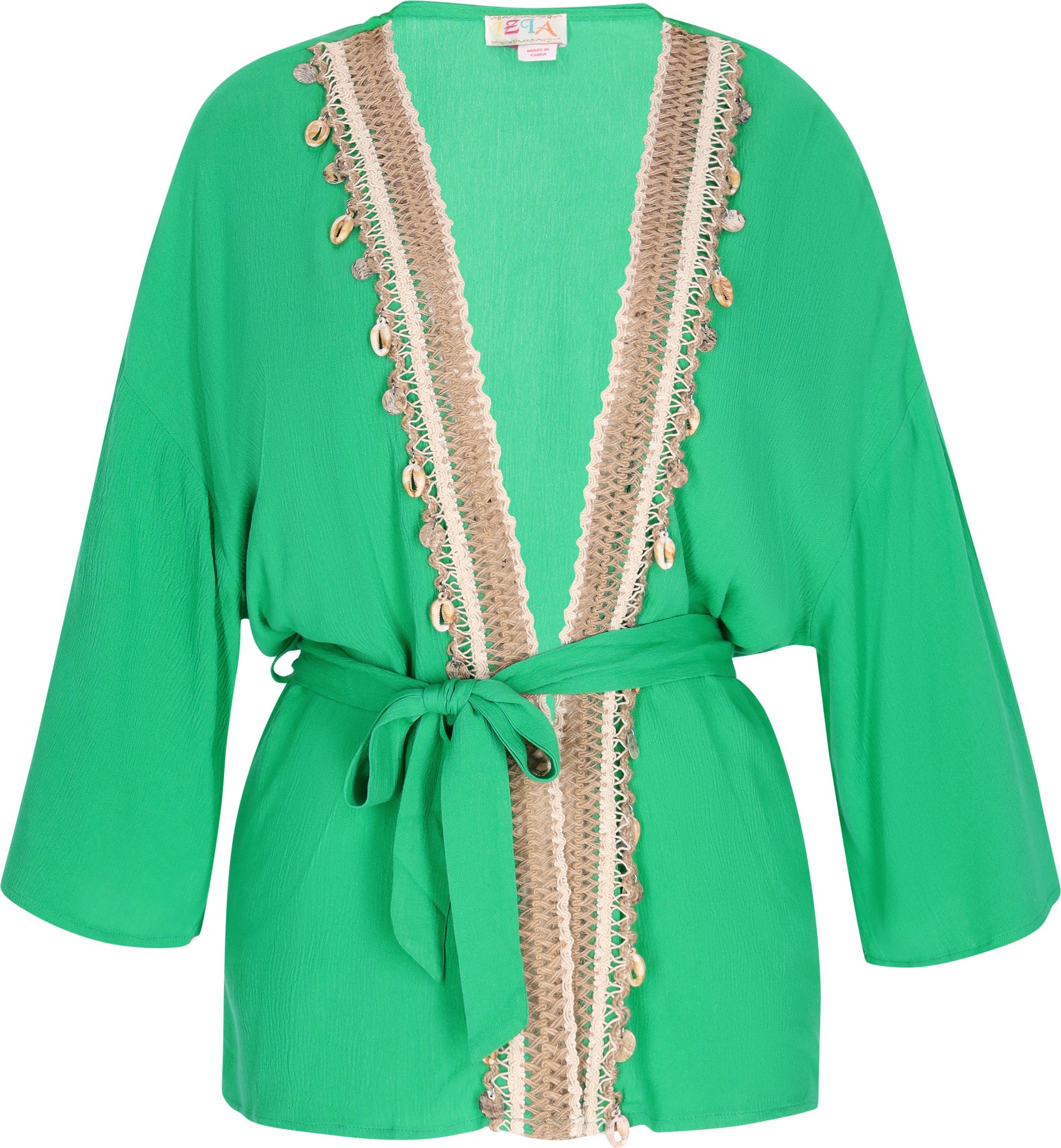 IZIA Kimono Damen grün