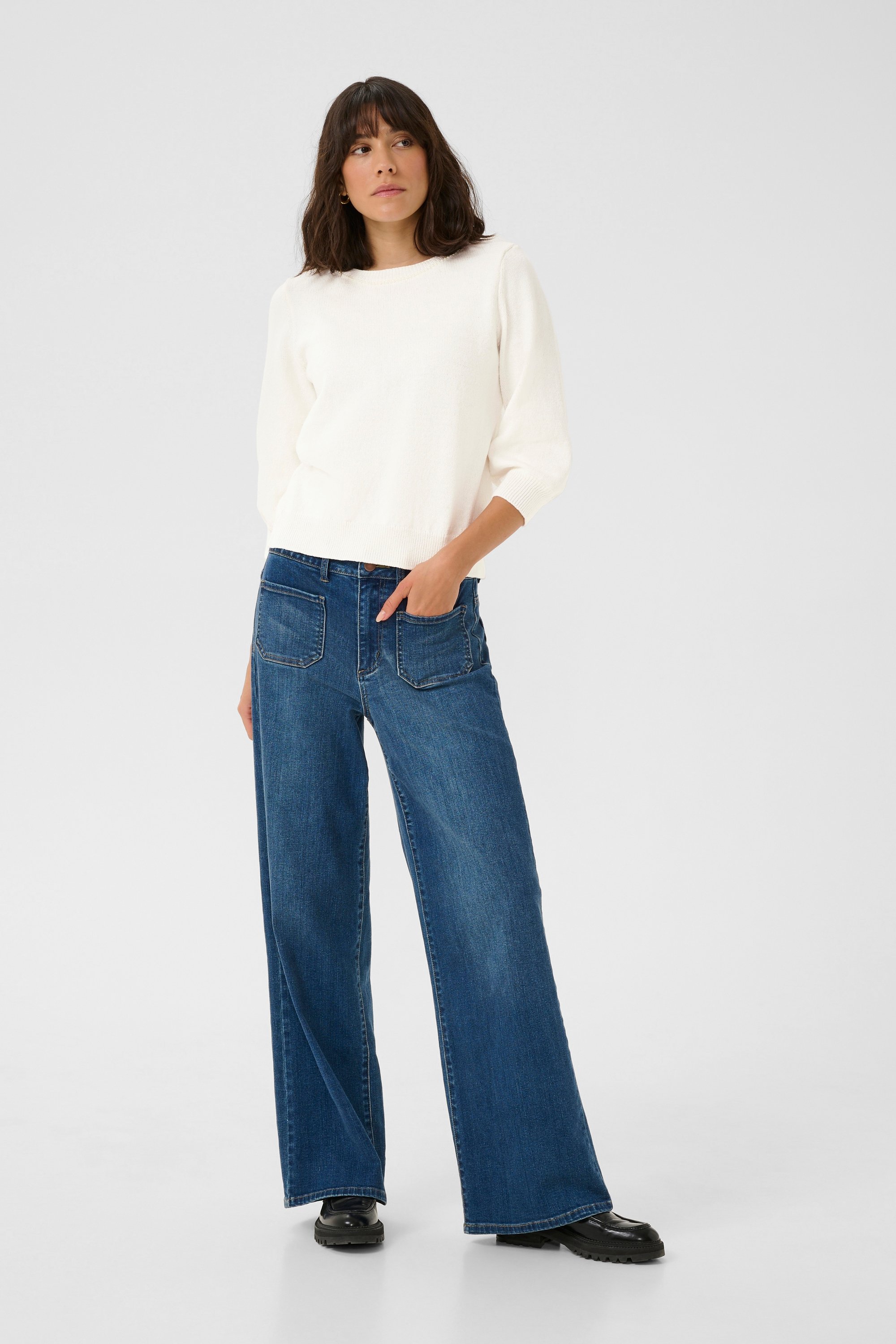 Strickpullover Regular fit white