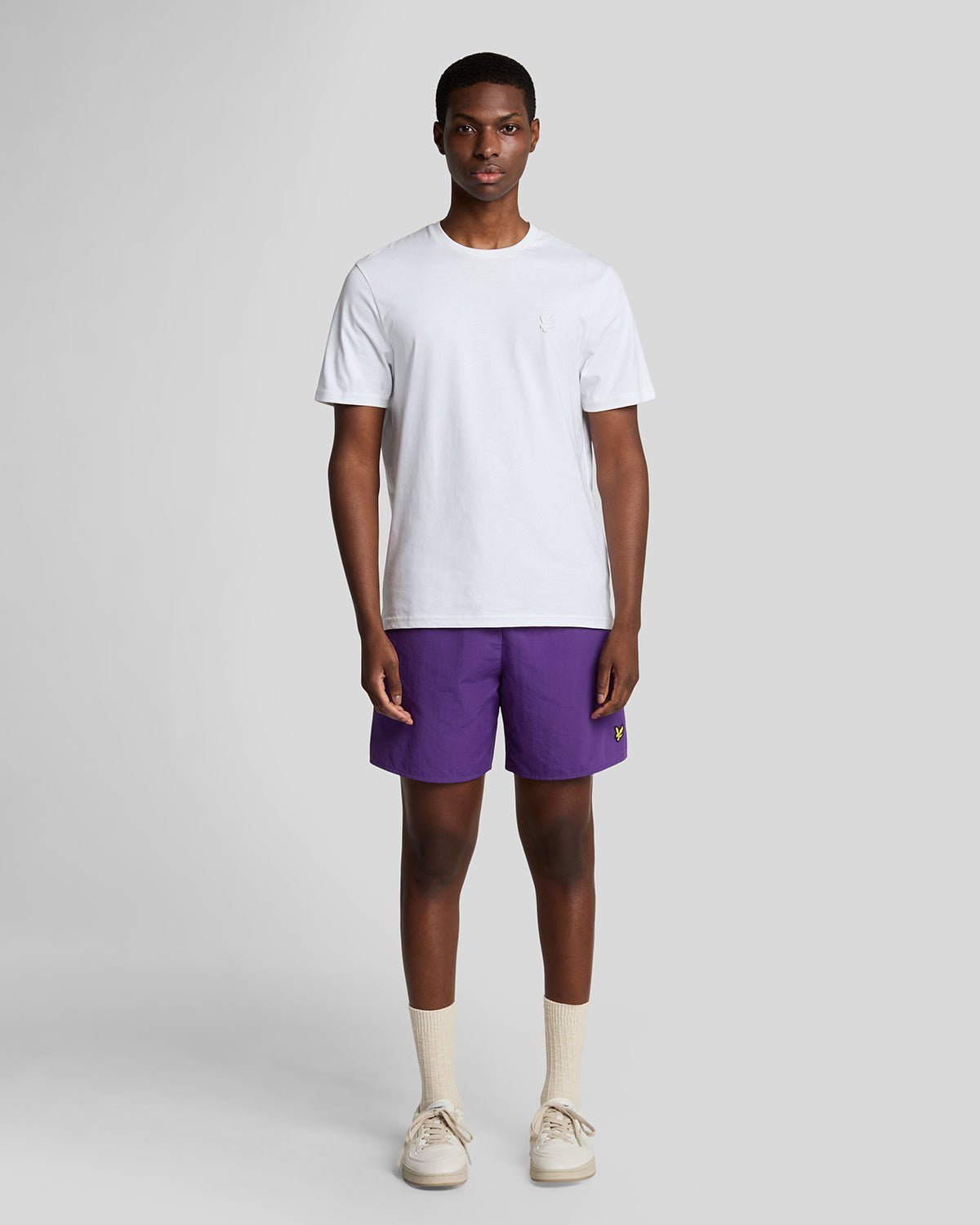 Lyle & Scott Einfarbige Badehose - Lila