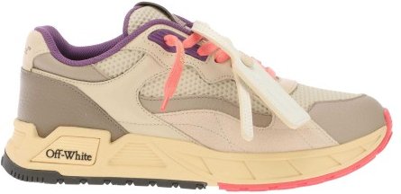 Off White - "Kick Off" Sneaker für Damen, Leder (Beige)