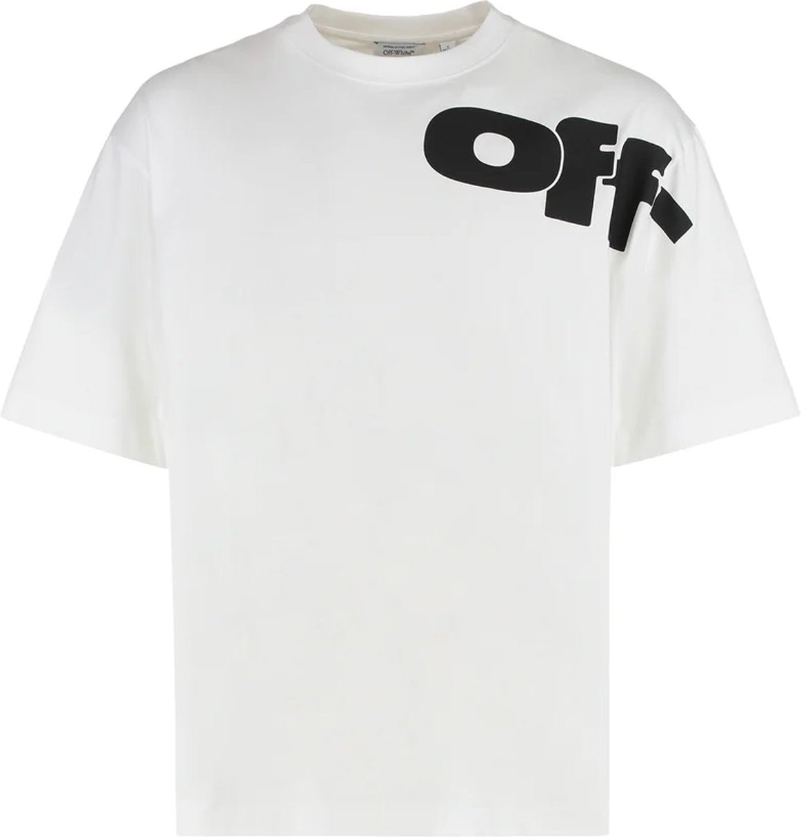 Off-White Skate-T-Shirt mit gemeinsamem Logo