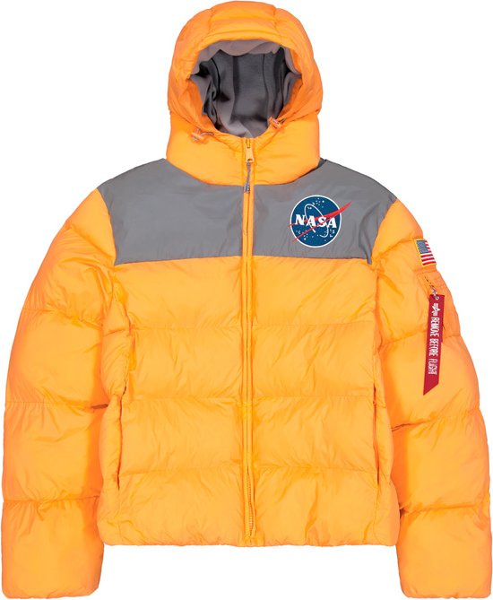 NASA Holographic Print Winter Jacket